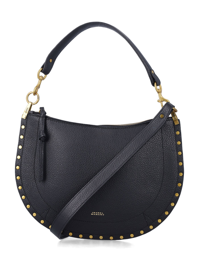 Isabel Marant Oskan soft leather shoulder bag Black Cowhide