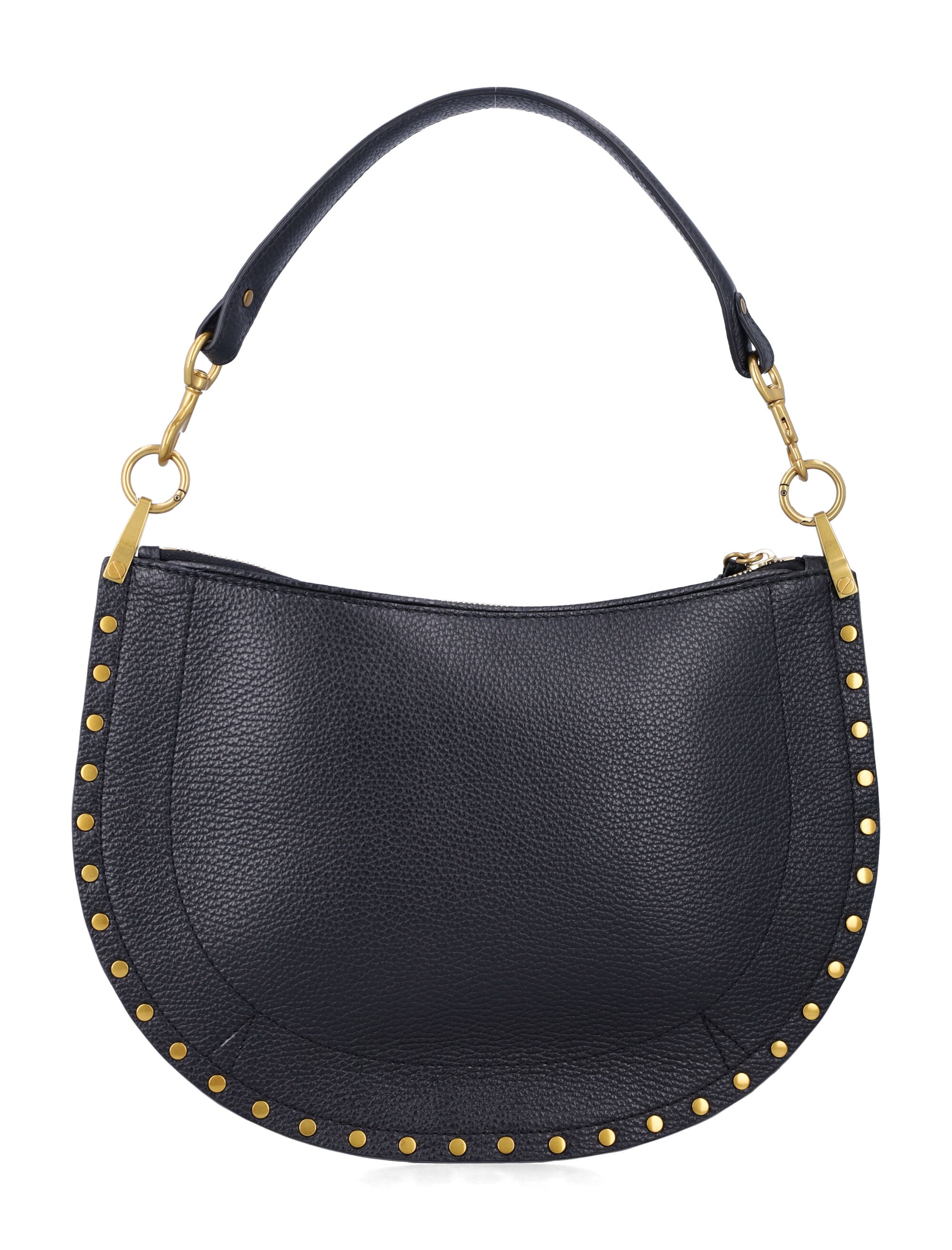 Isabel Marant Oskan soft leather shoulder bag Black Cowhide