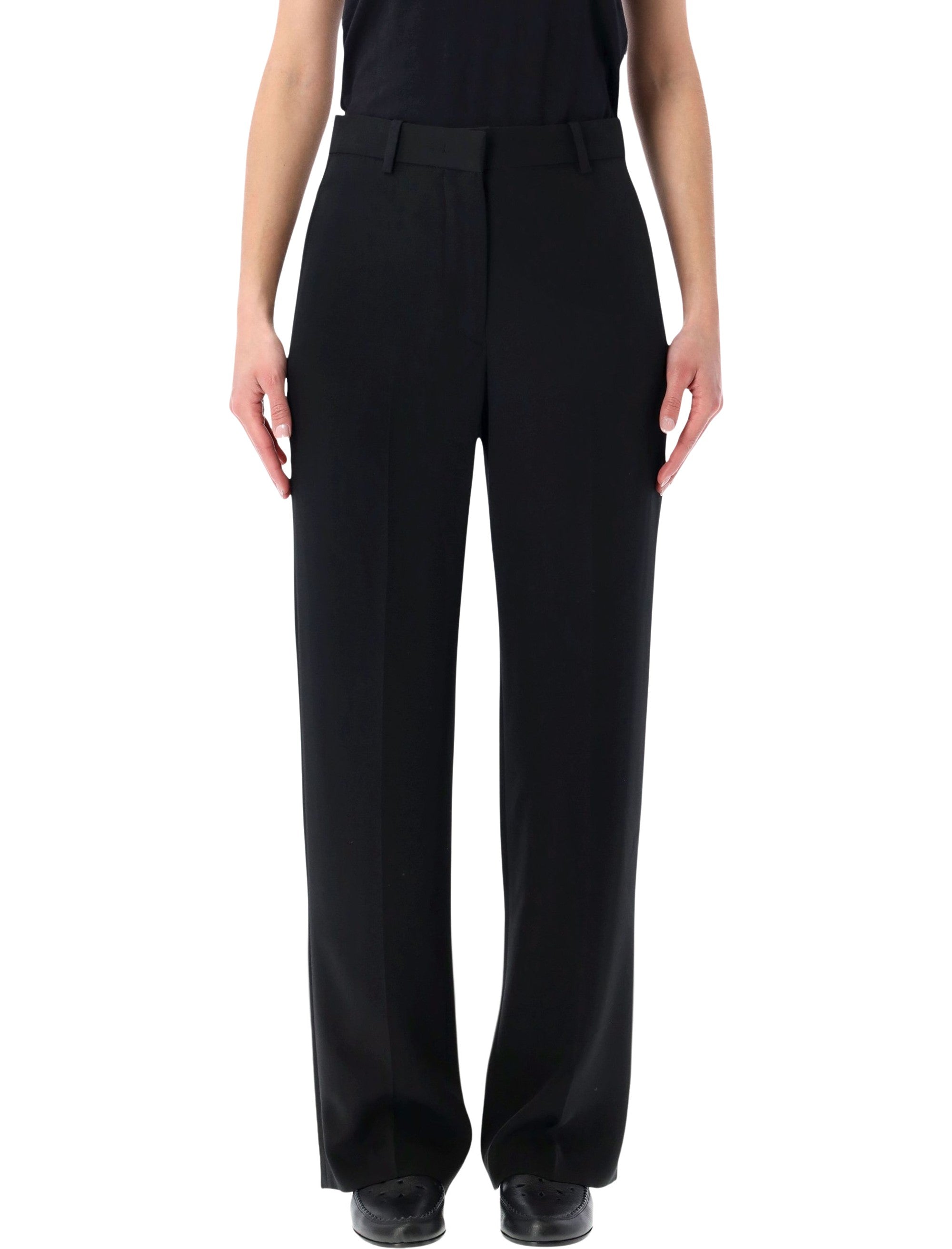 Isabel Marant Noanda fluid crepe trousers Black Acetate Pant