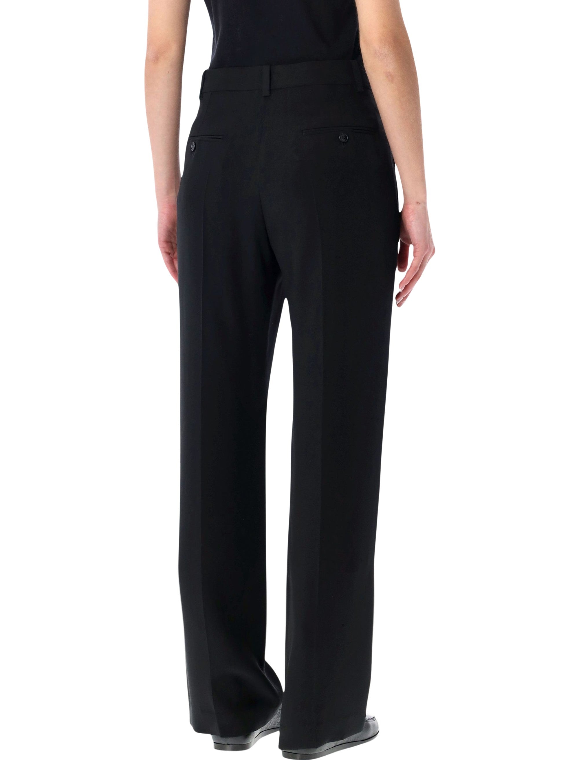 Isabel Marant Noanda fluid crepe trousers Black Acetate Pant