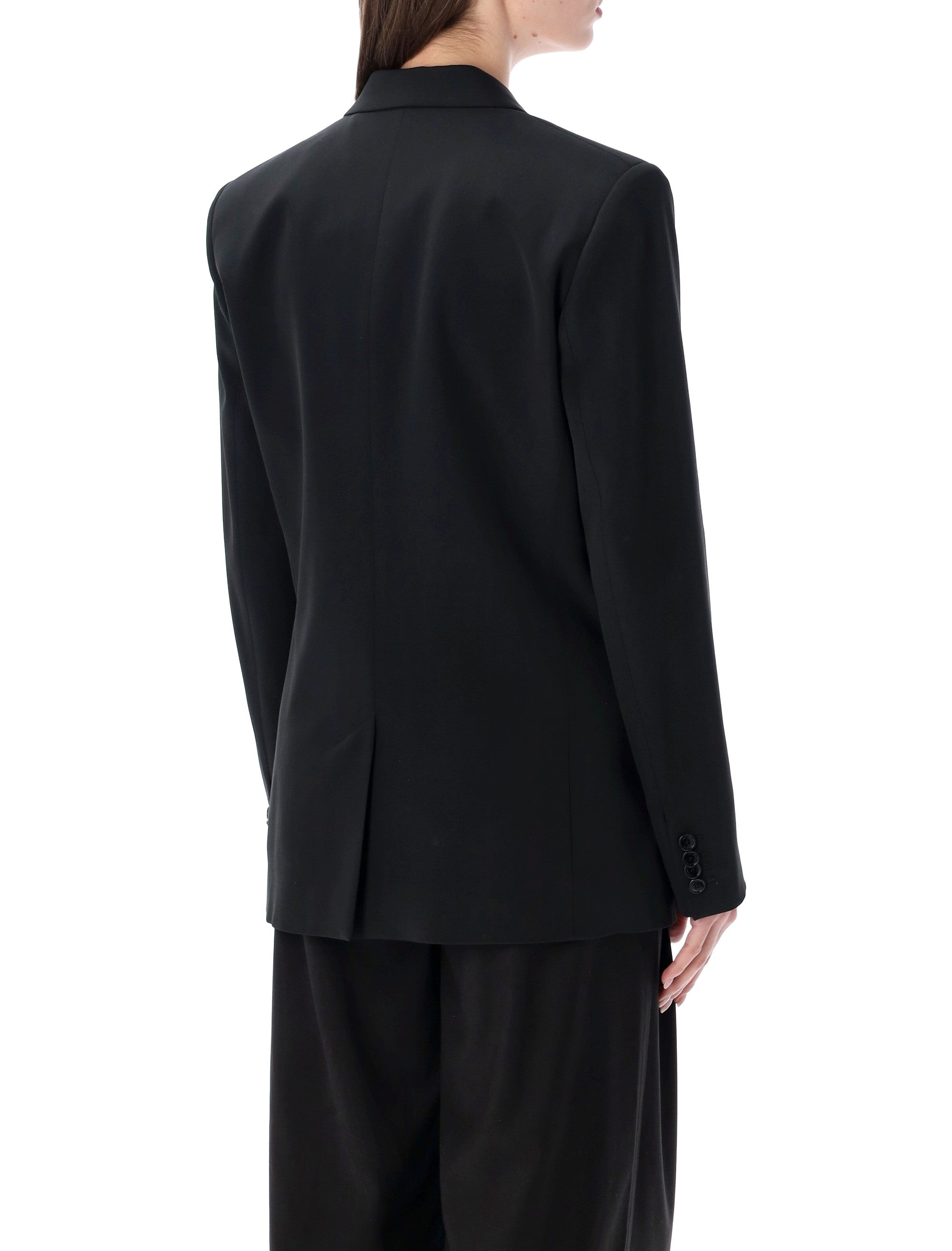 Isabel Marant Calie silk crepe jacket Black Acetate Blazer