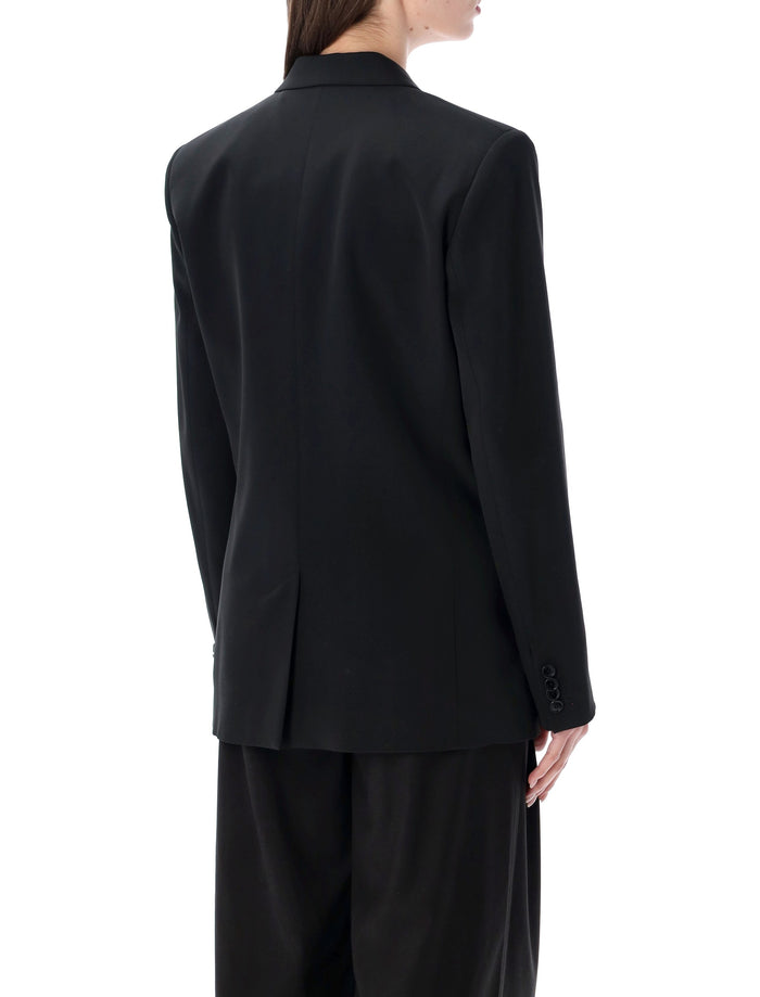 Isabel Marant Calie silk crepe jacket Black Acetate Blazer