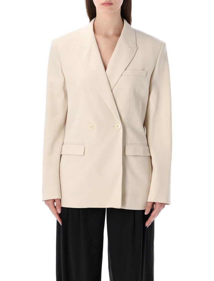 Isabel Marant Calie silk crepe jacket Ecru Acetate Blazer