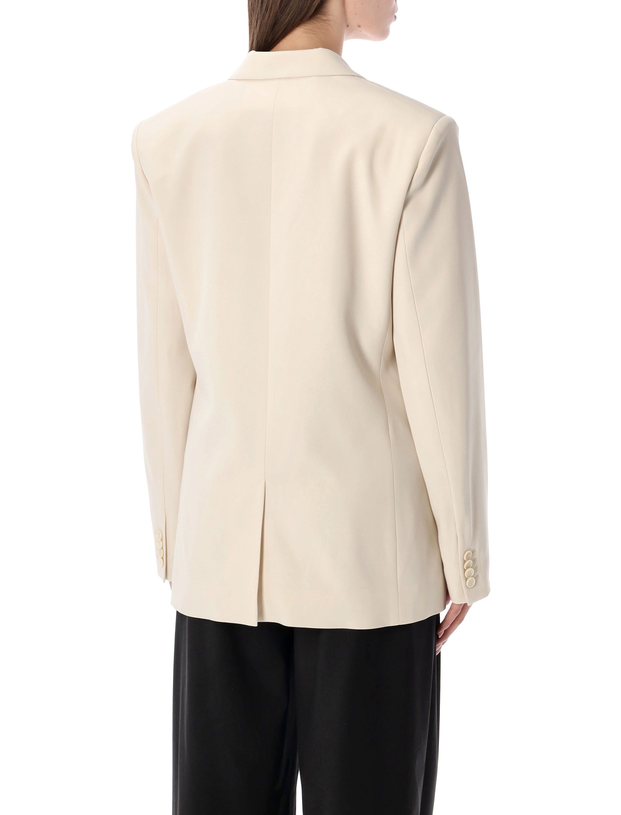 Isabel Marant Calie silk crepe jacket Ecru Acetate Blazer