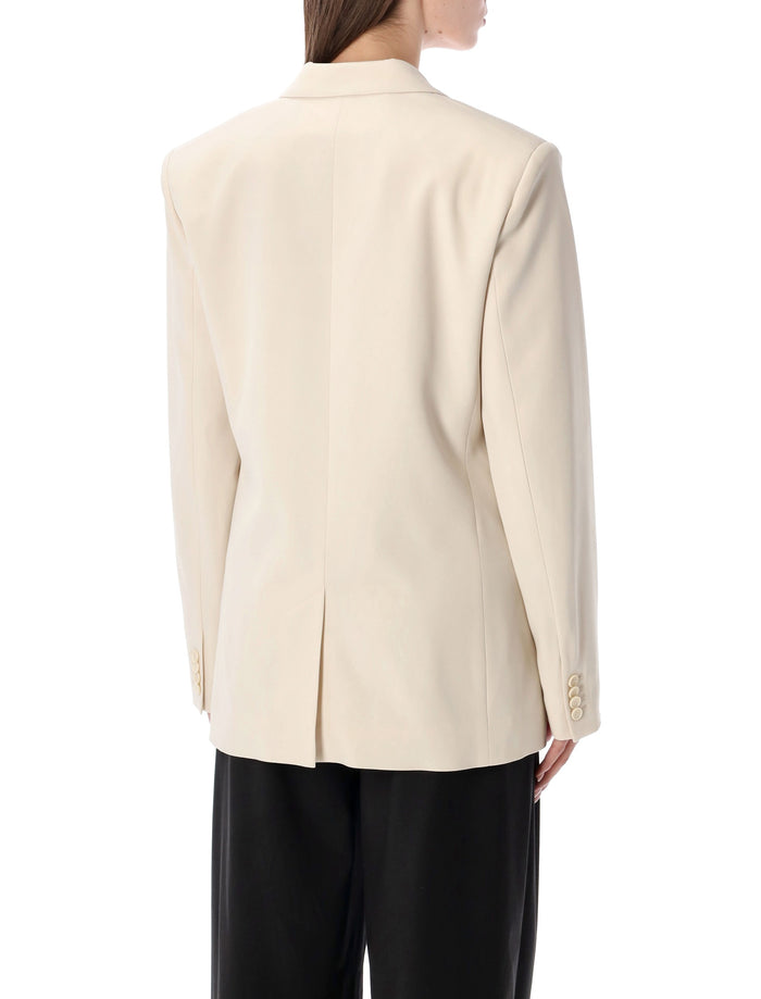 Isabel Marant Calie silk crepe jacket Ecru Acetate Blazer