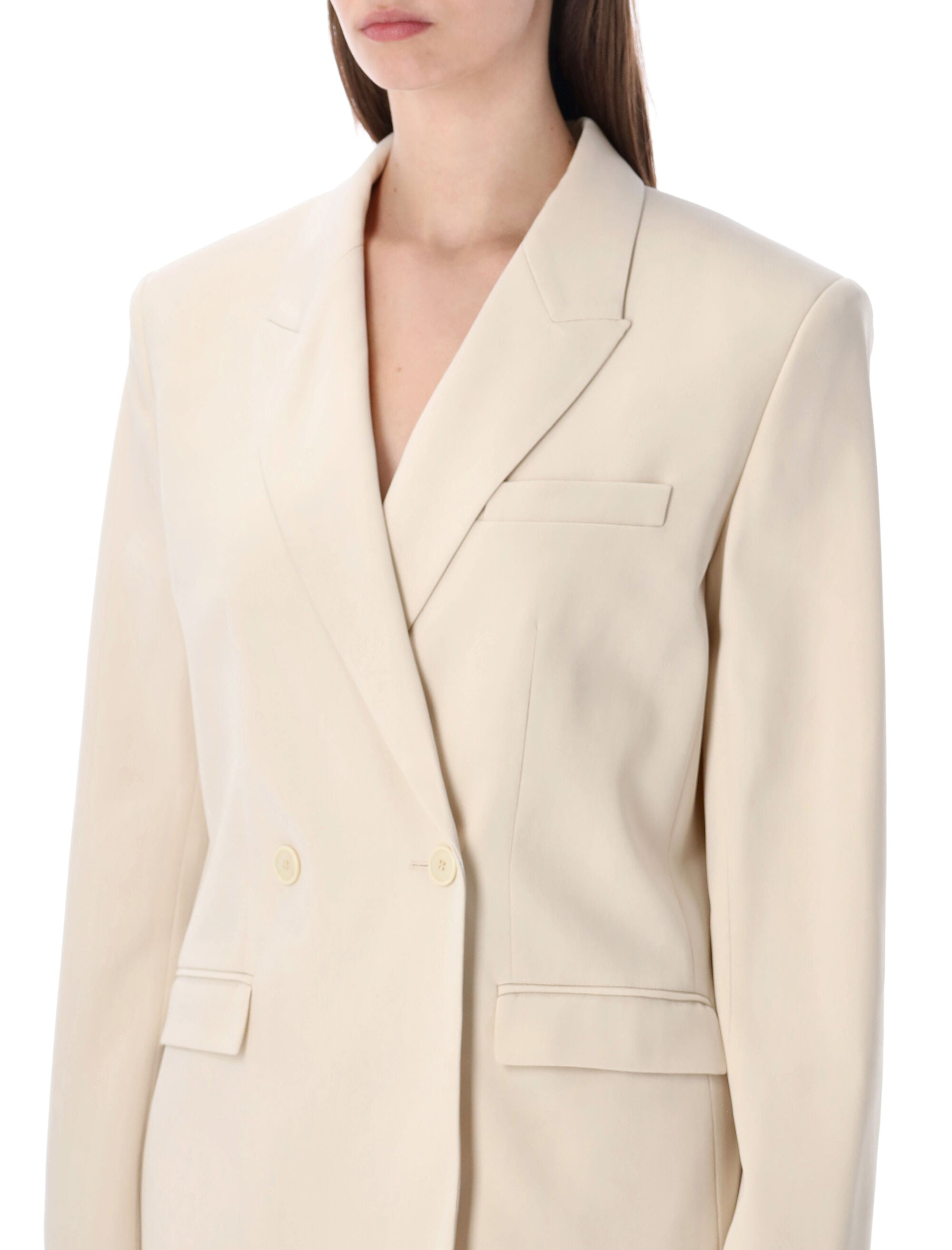 Isabel Marant Calie silk crepe jacket Ecru Acetate Blazer