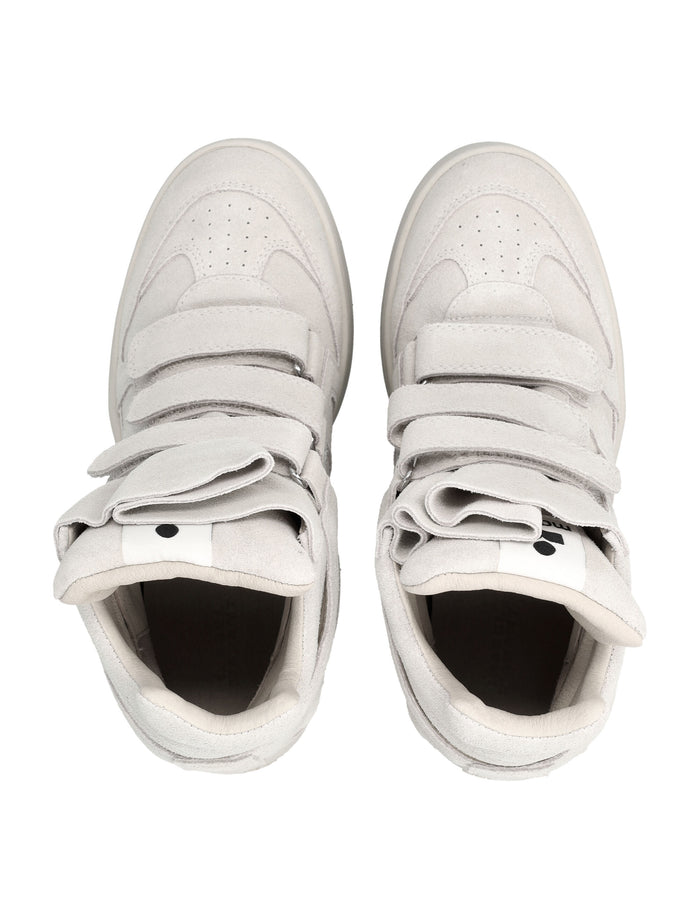 Isabel Marant Im3 High-Top Wedge Womans Sneakers Ecru Cowhide Sole