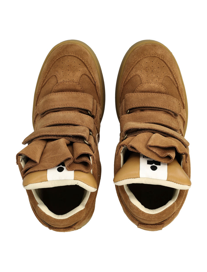 Isabel Marant Im3 High-Top Wedge Womans Sneakers Cognac Cowhide Sole