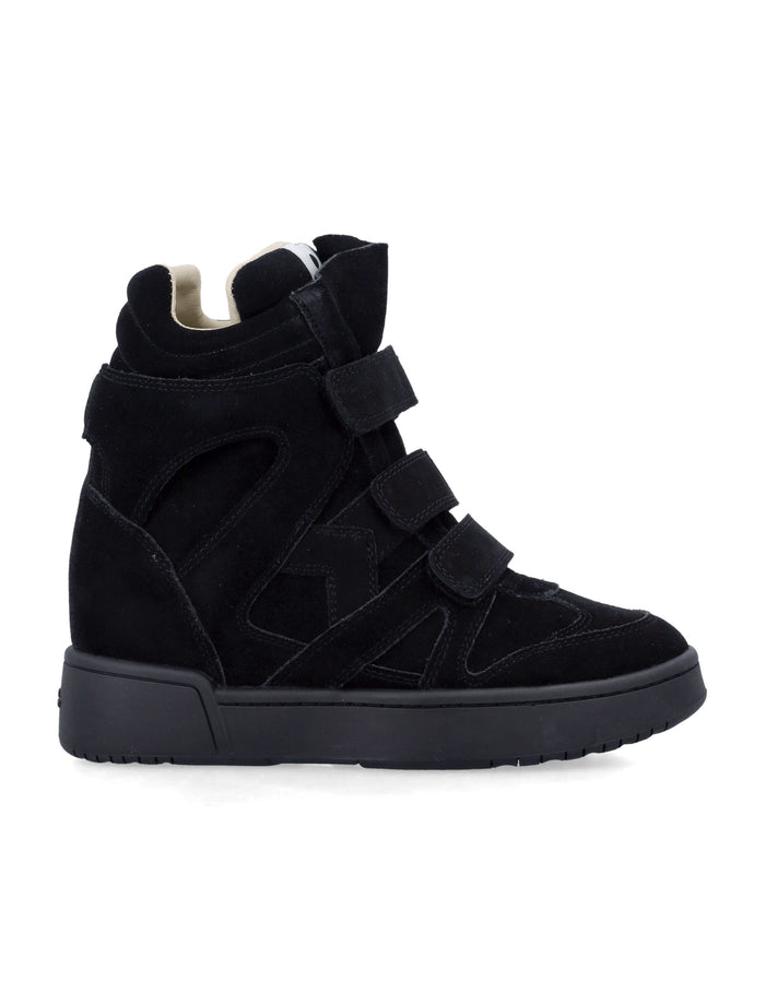 Isabel Marant IM3 high-top wedge womans sneakers Black Midnight Cowhide Sole