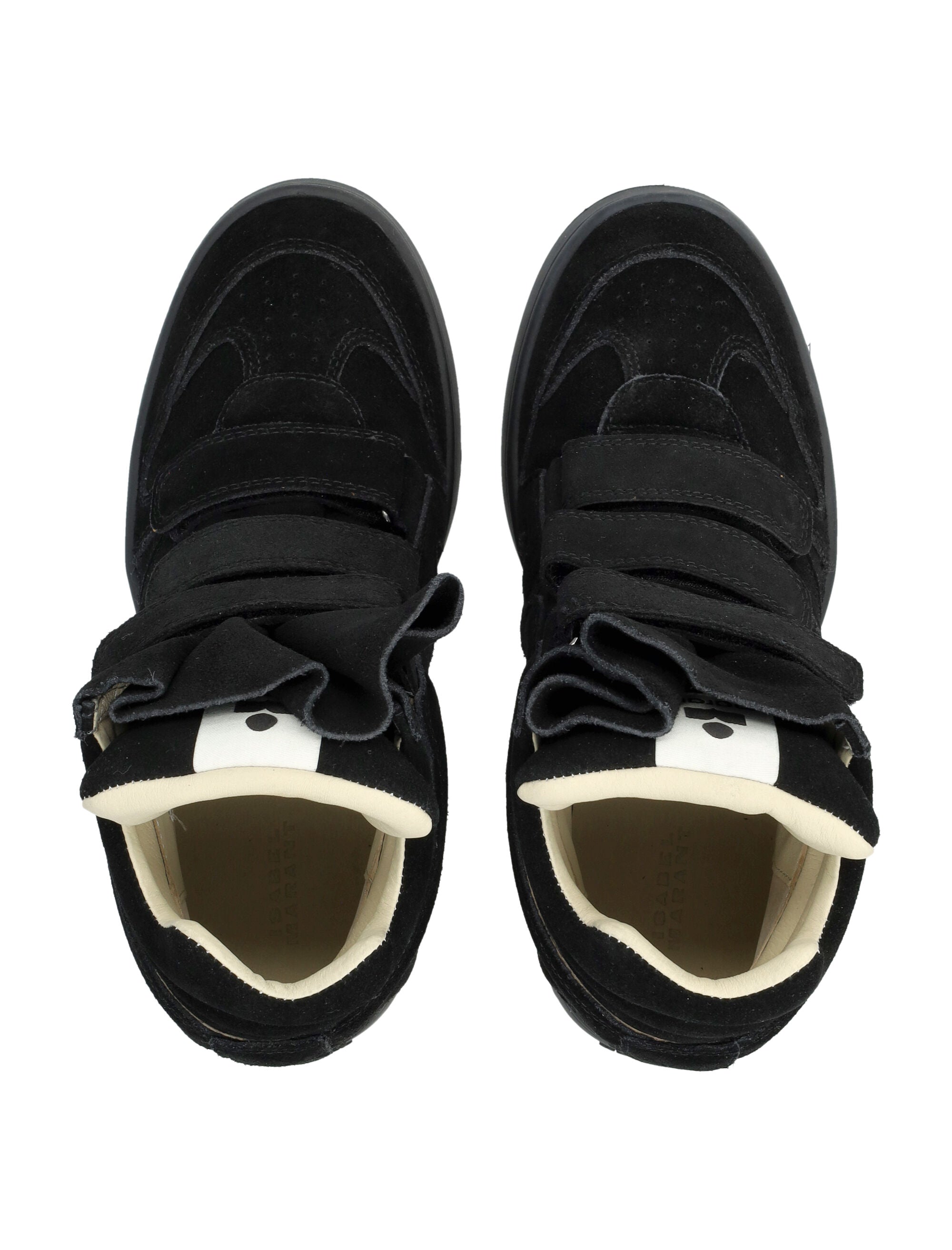 Isabel Marant IM3 high-top wedge womans sneakers Black Midnight Cowhide Sole