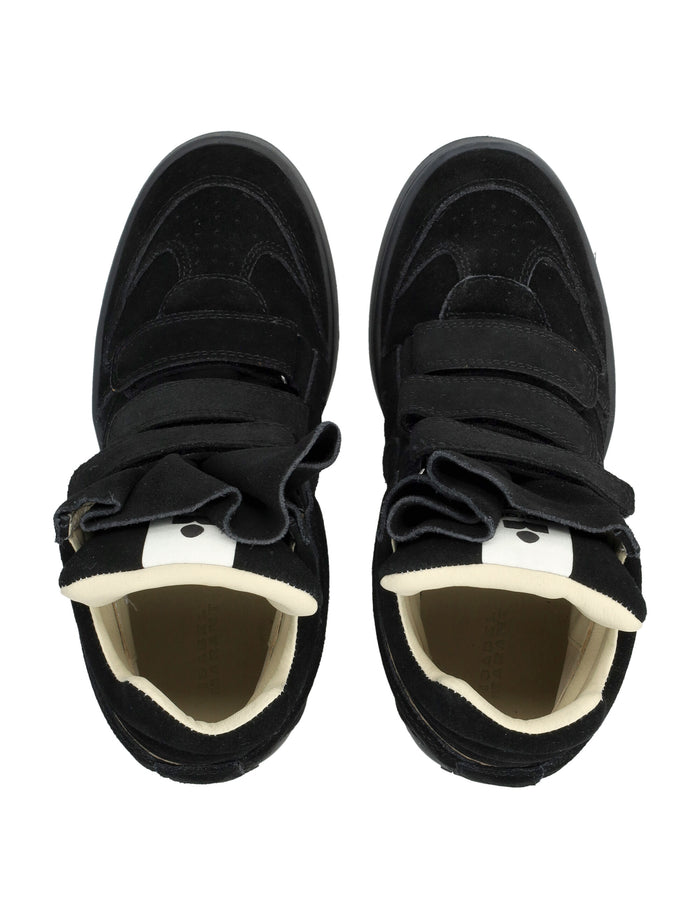 Isabel Marant IM3 high-top wedge womans sneakers Black Midnight Cowhide Sole