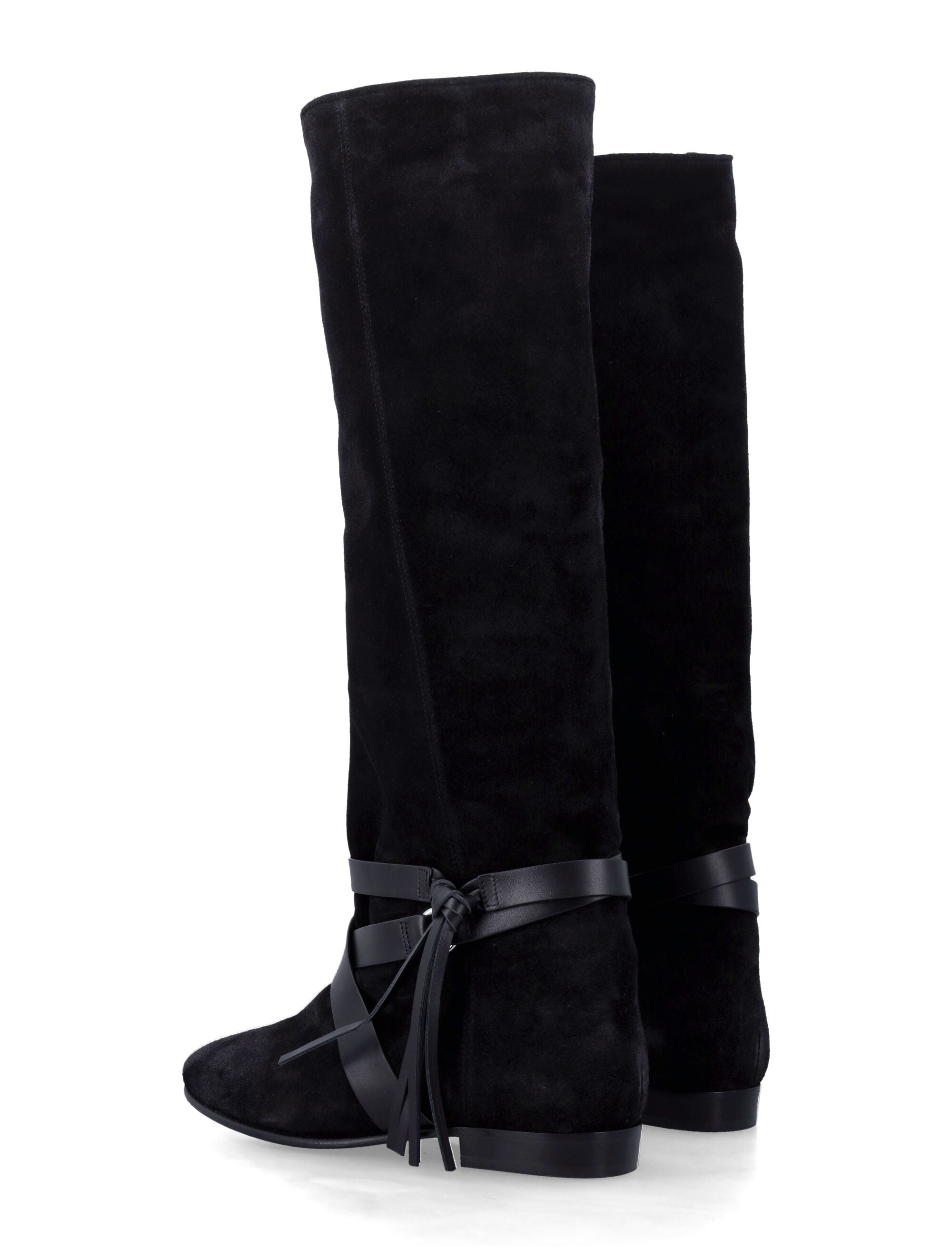 Isabel Marant Silmon black suede boots Calf Leather