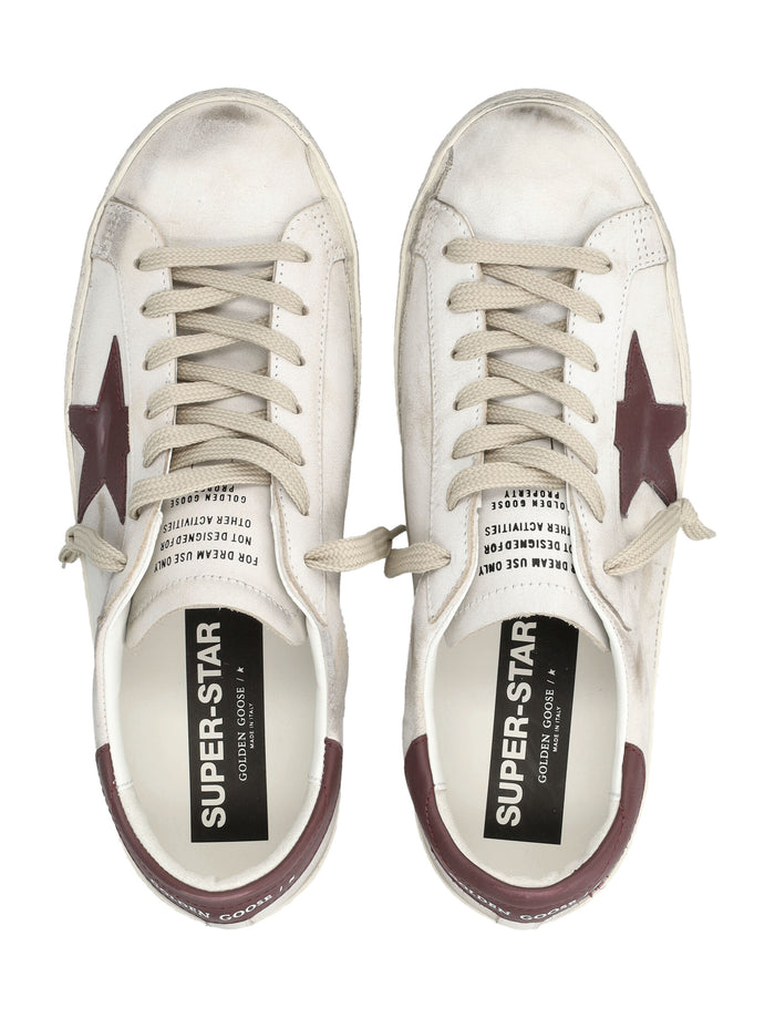 Golden Goose Super-Star sneakers white and red Upper
