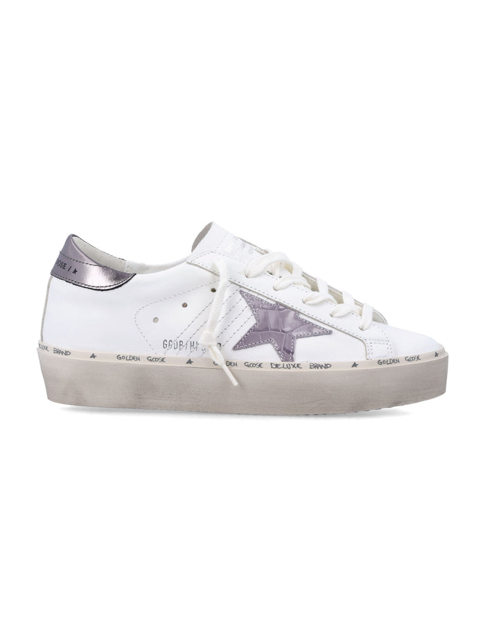 Golden Goose Hi Star white sneakers Grey Lillac Upper