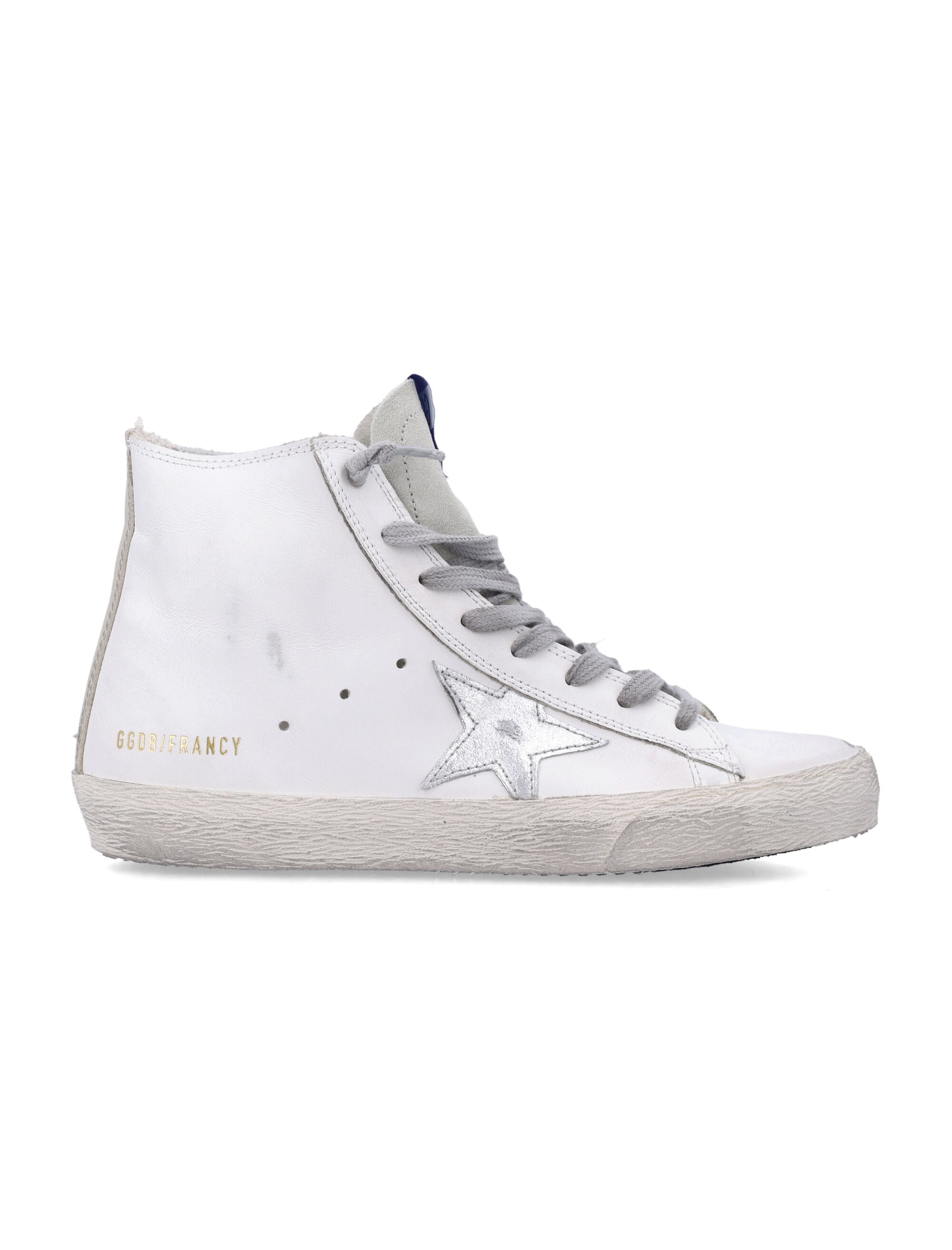 Golden Goose Francy womens hi-top sneaker White Silver Upper