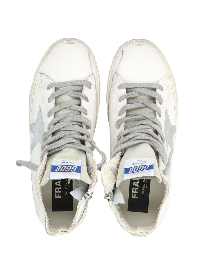 Golden Goose Francy womens hi-top sneaker White Silver Upper