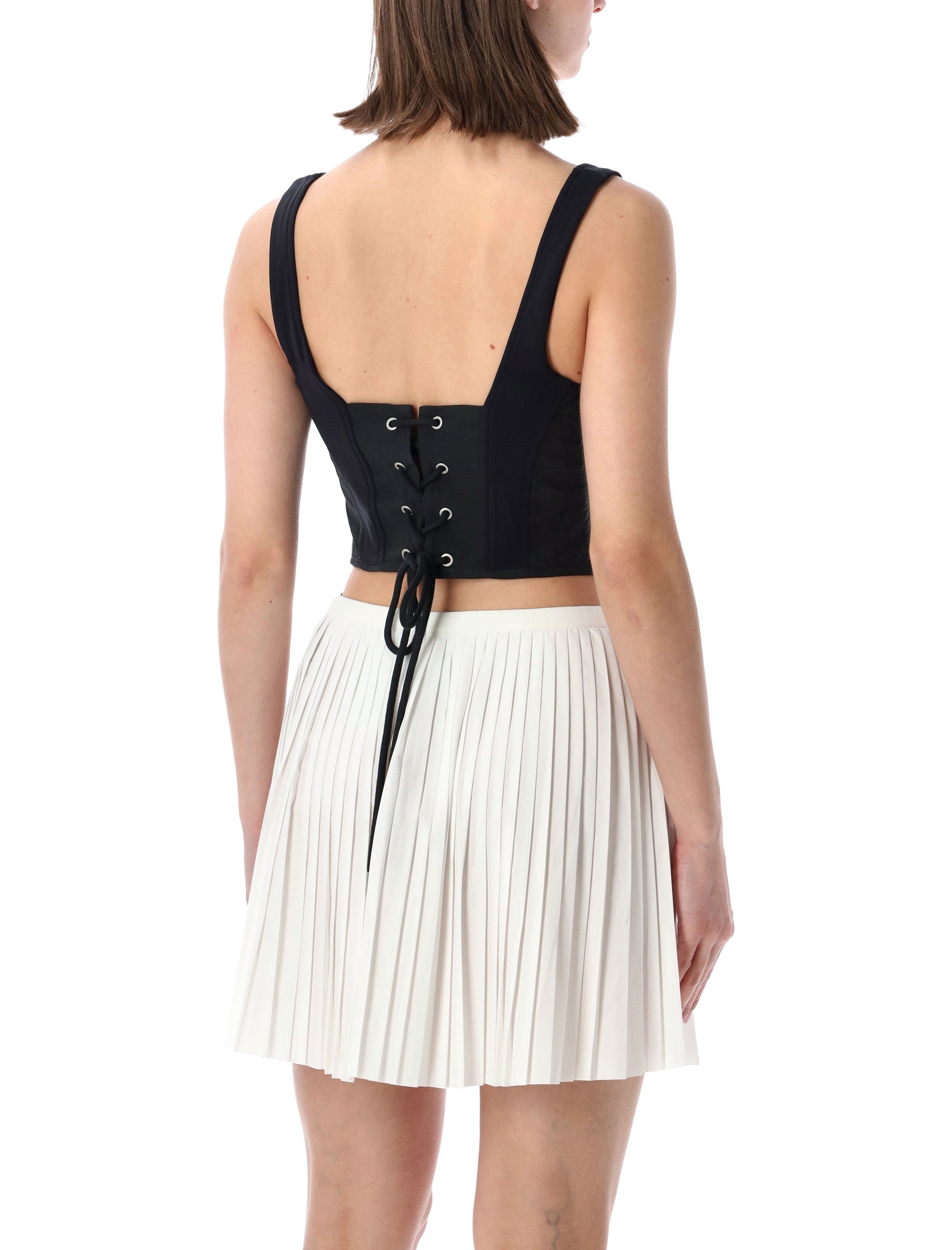 Nike Jordan Flight Club lace-up corset Black Body Top