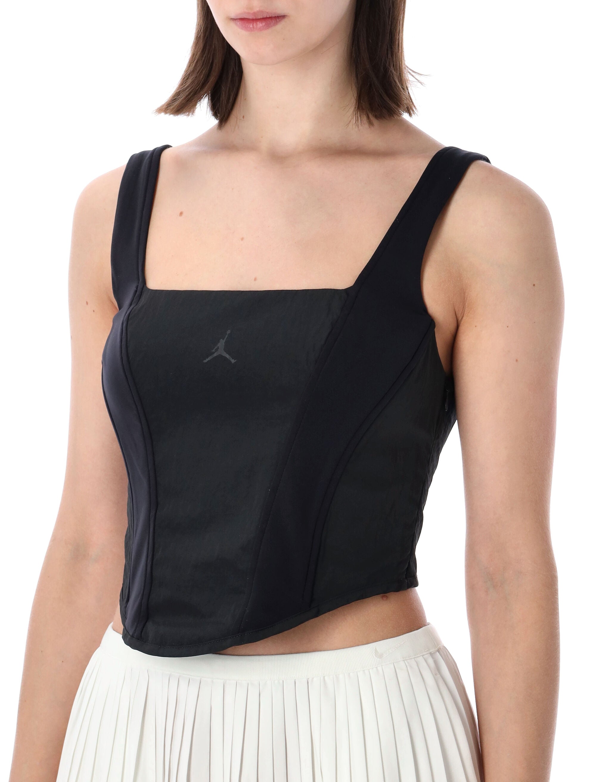 Nike Jordan Flight Club lace-up corset Black Body Top