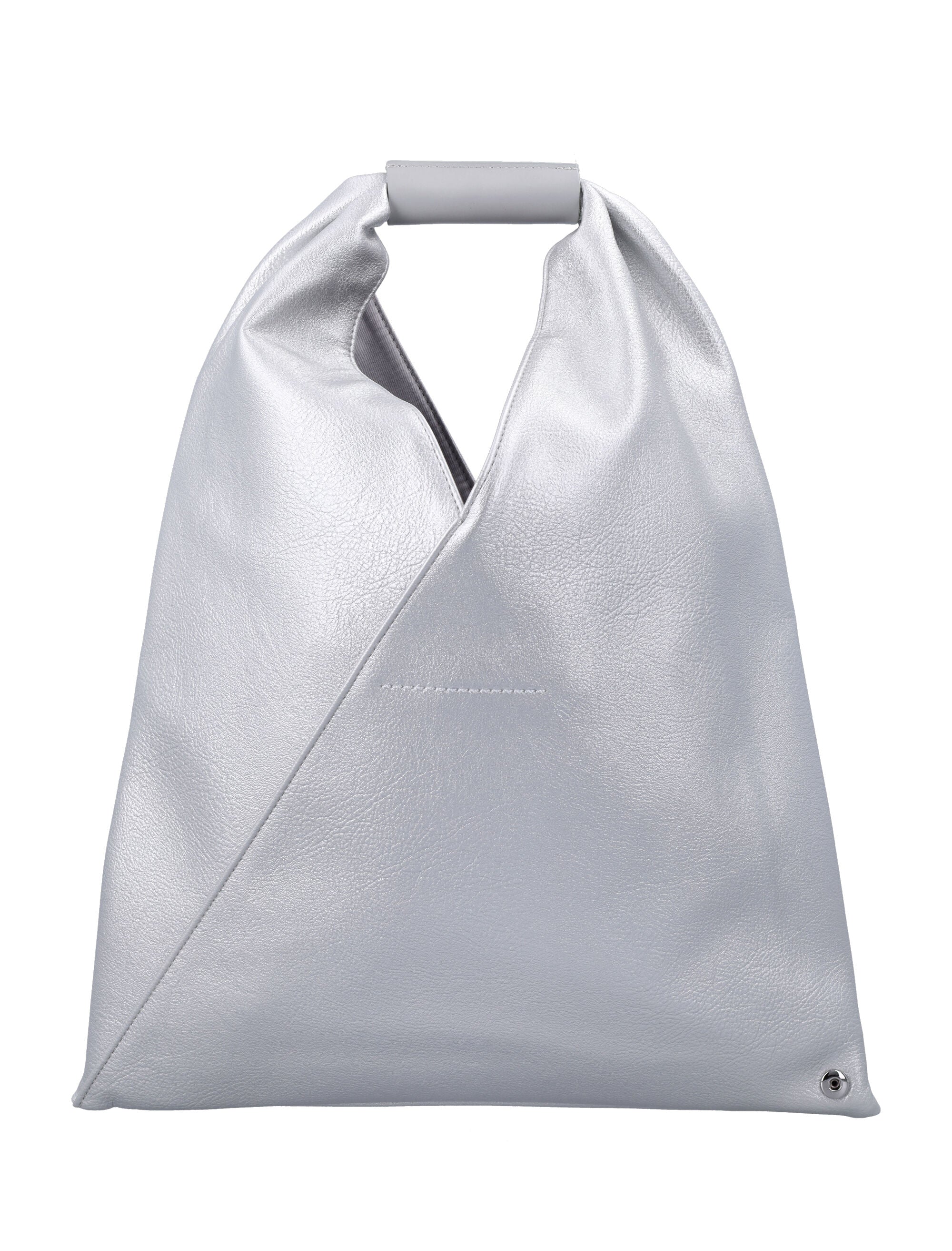 MM6 Maison Margiela Japanese Classic small bag Silver Polyurethane Lining Tote