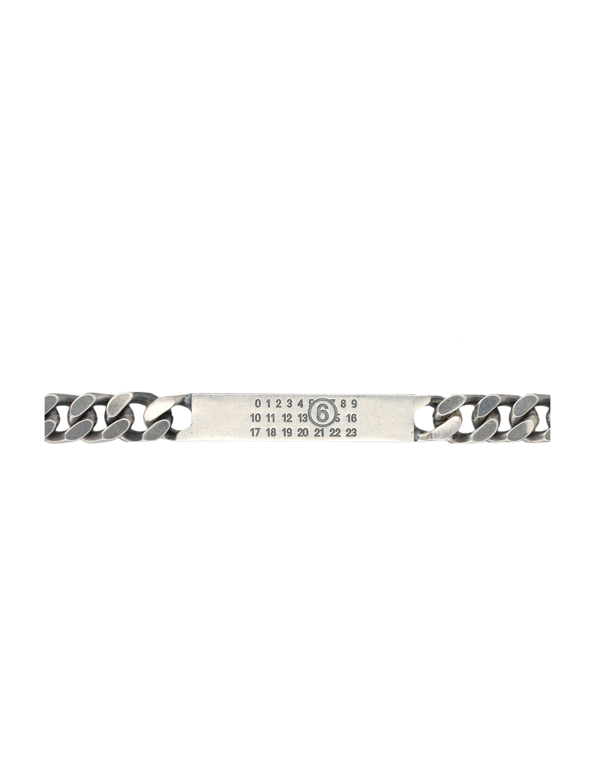MM6 Classic Chain Necklace Silver Brass