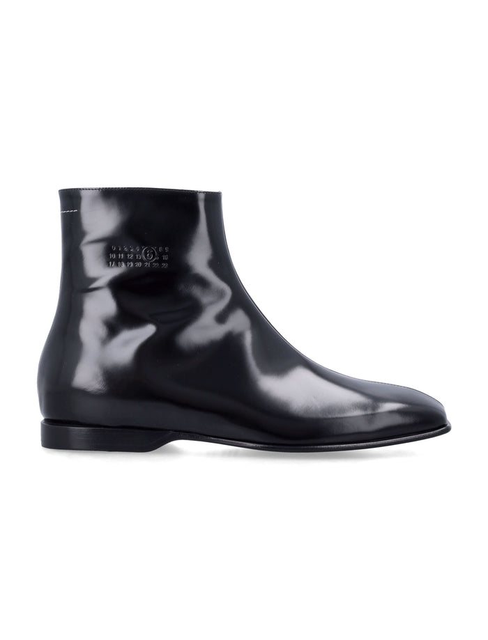MM6 leather ankle boots Black Upper