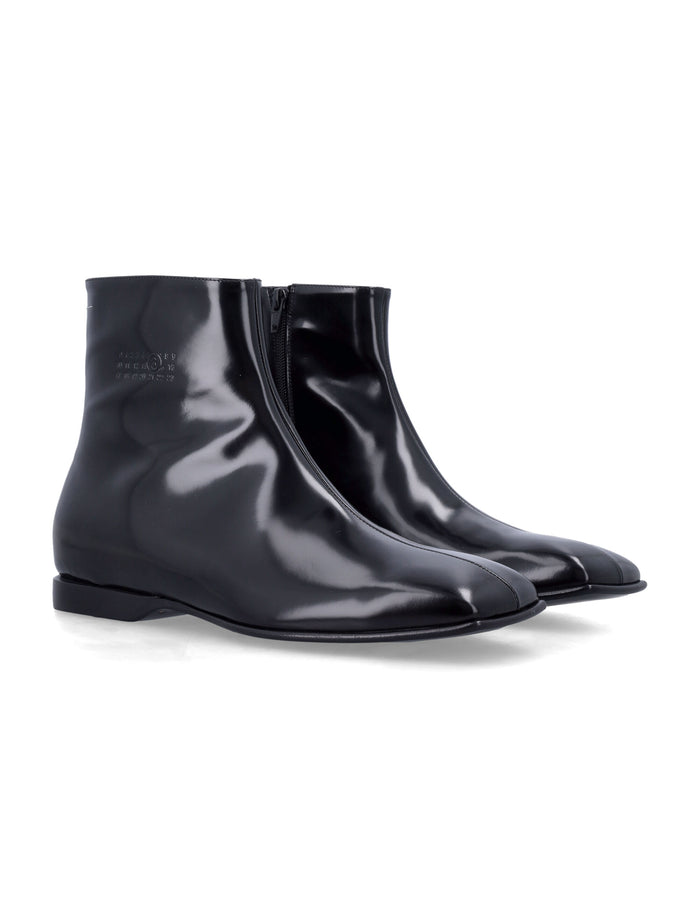 MM6 leather ankle boots Black Upper
