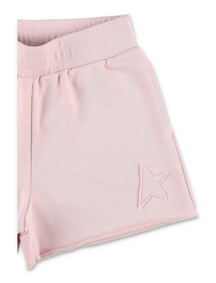 Golden Goose Kids star pink sweatshorts Cotton Short