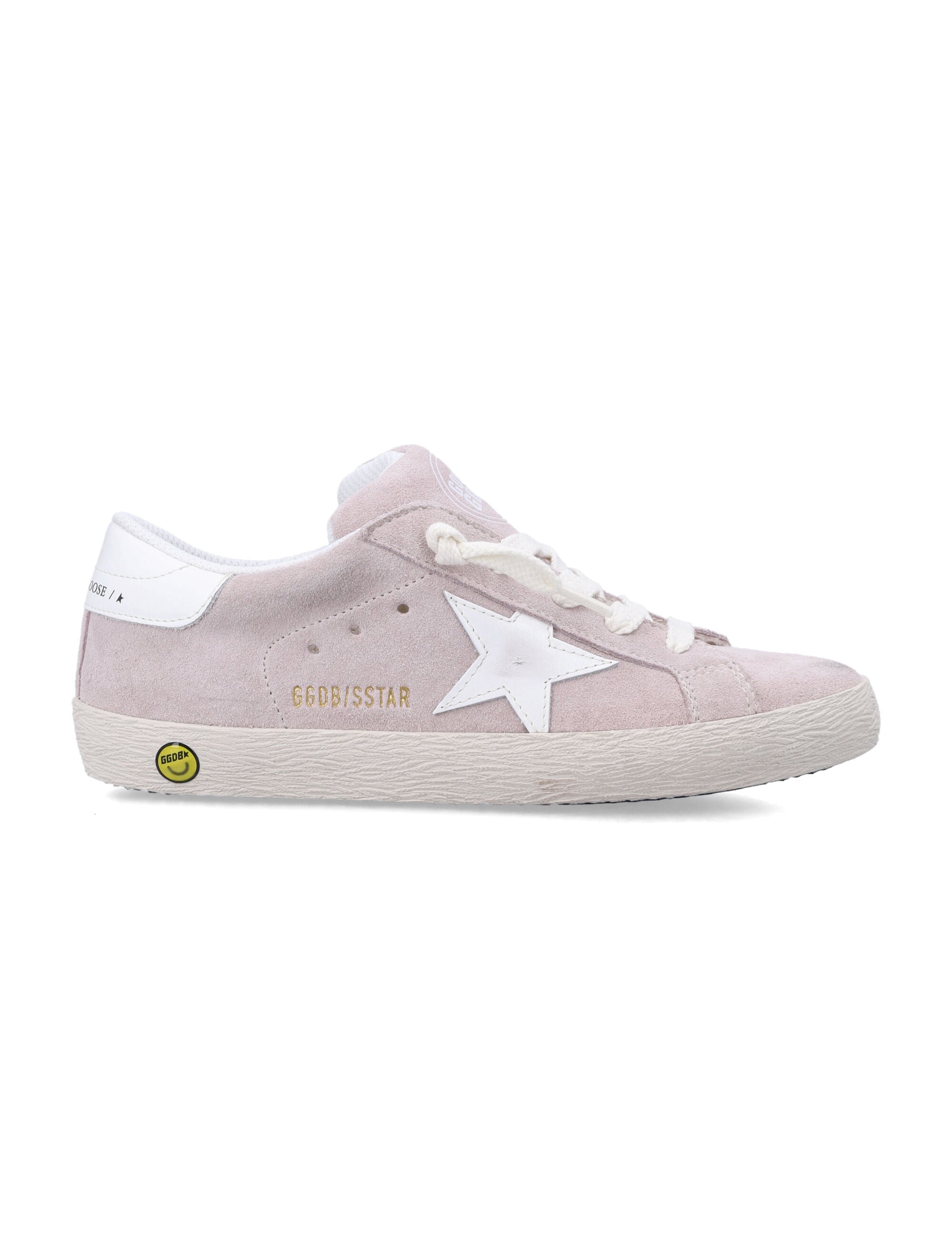 Golden Goose Kids Super-Star pink suede sneakers Light Pink/white Upper