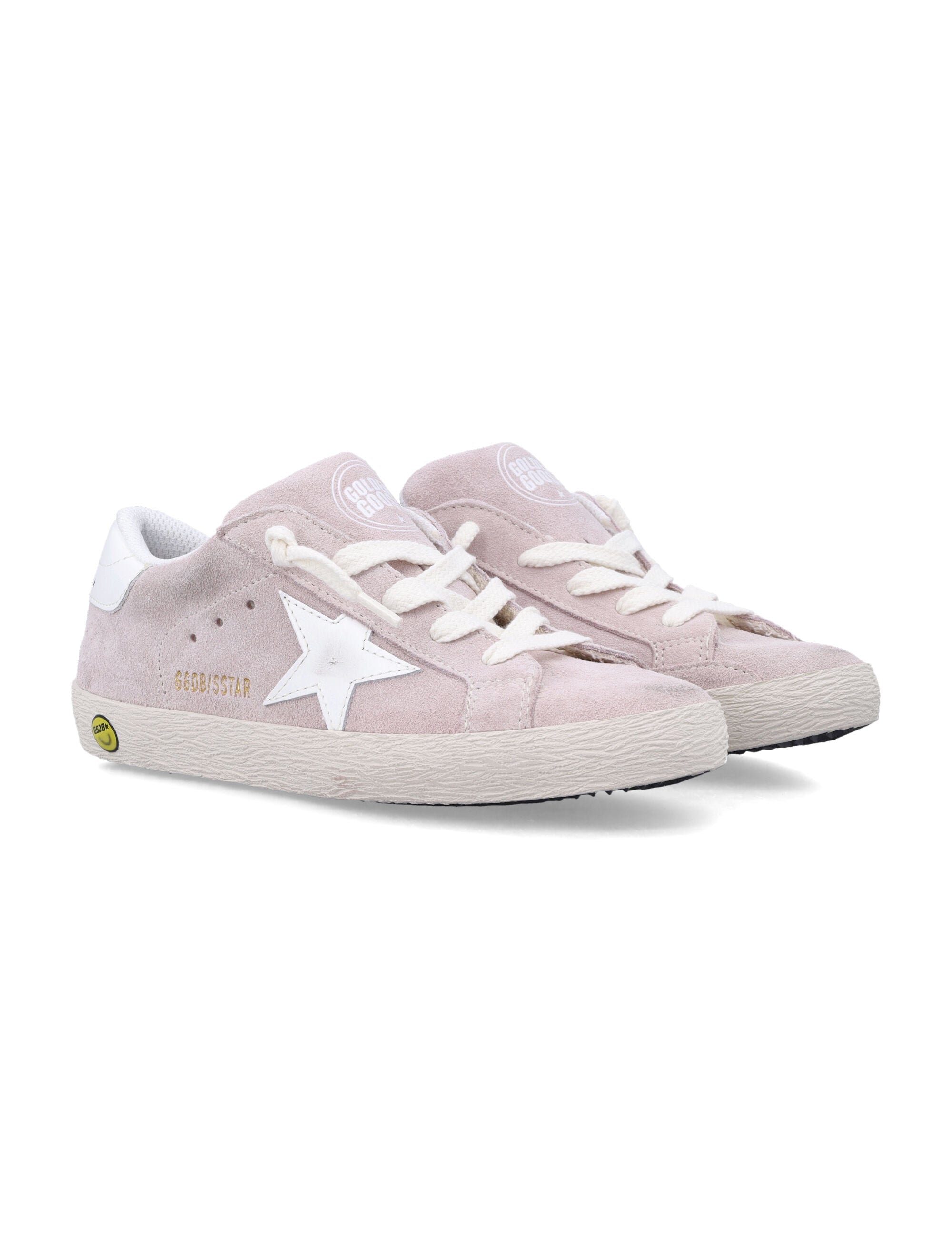 Golden Goose Kids Super-Star pink suede sneakers Light Pink/white Upper