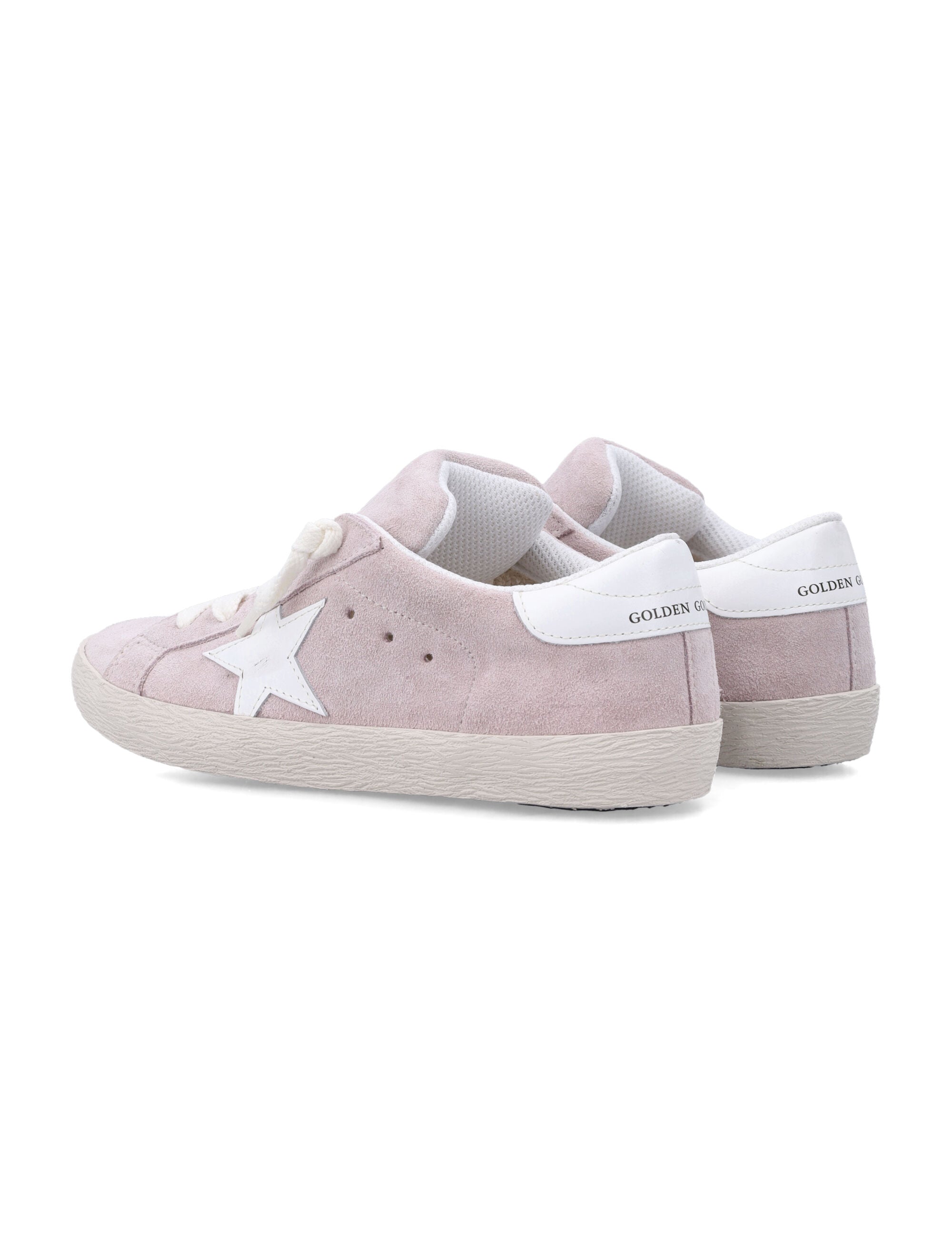 Golden Goose Kids Super-Star pink suede sneakers Light Pink/white Upper