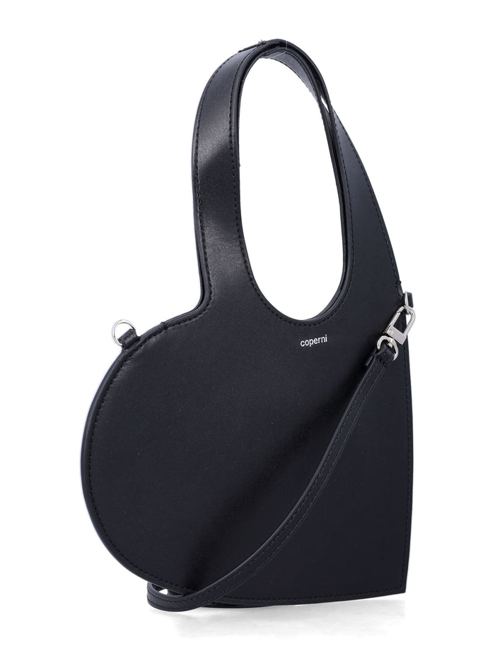 Coperni Mini Heart tote bag Black Calf Leather Shoulder