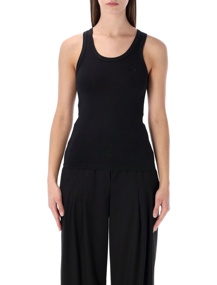 Coperni fitted logo tank top Black-black Cotton
