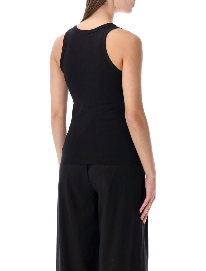 Coperni fitted logo tank top Black-black Cotton