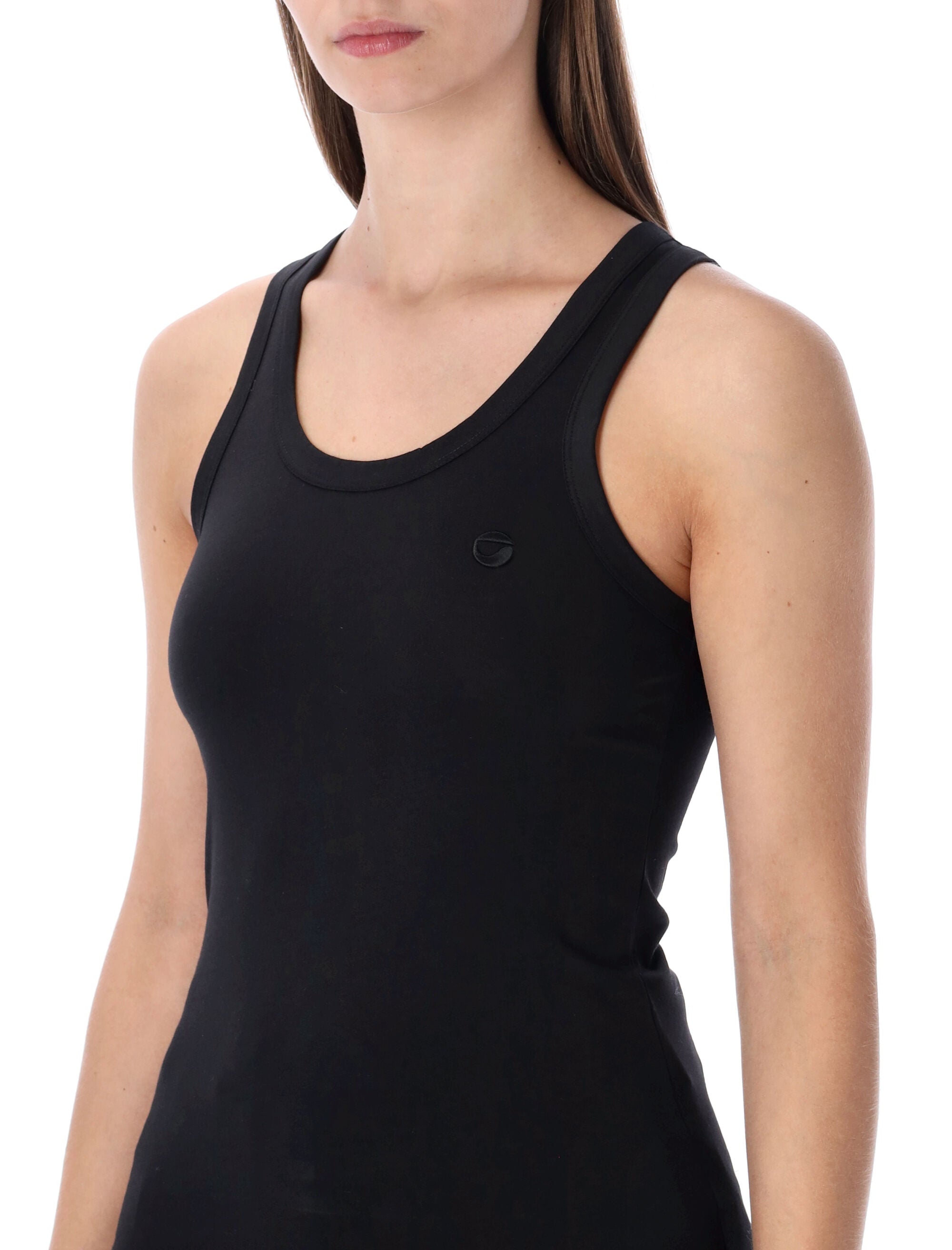 Coperni fitted logo tank top Black-black Cotton