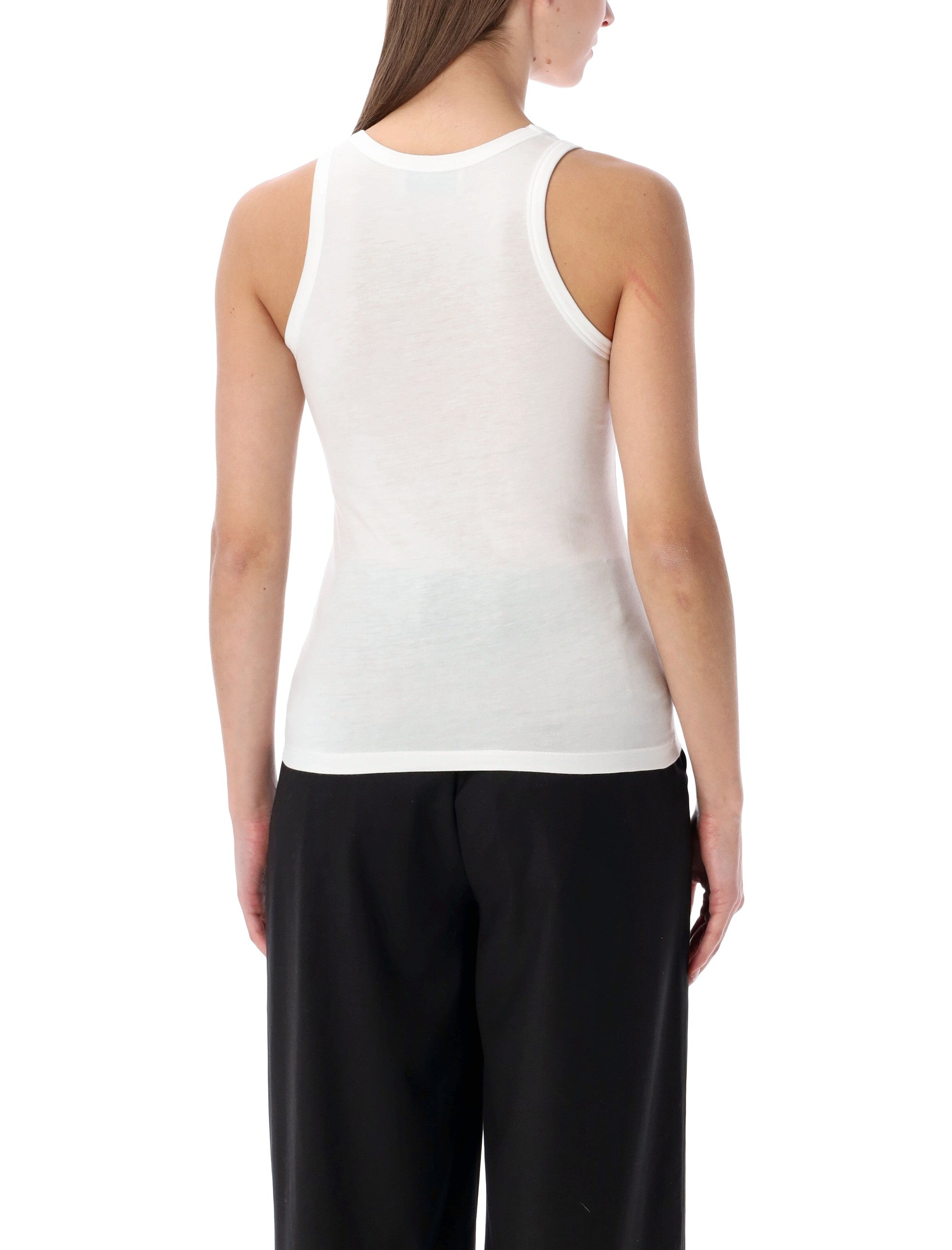 Coperni fitted logo tank top White-white Cotton