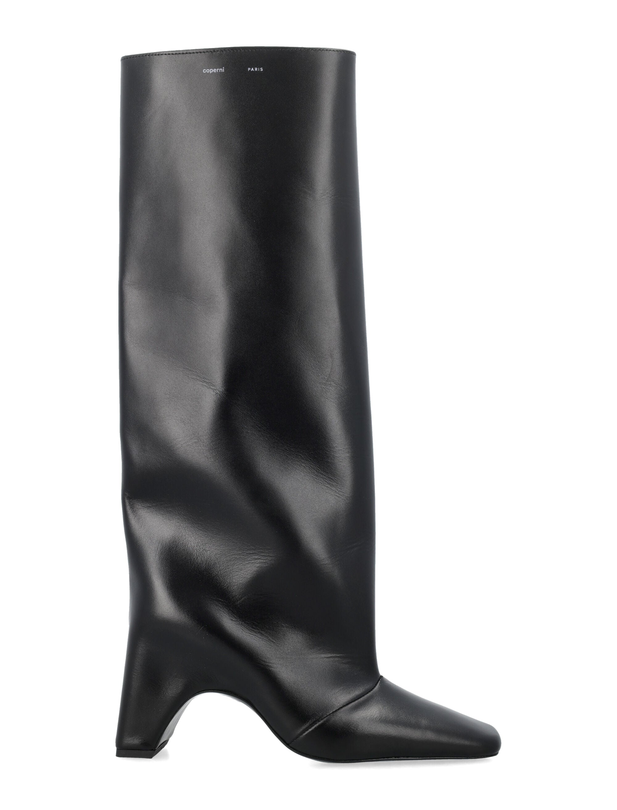 Coperni Bridge leather knee-high boot Black Upper
