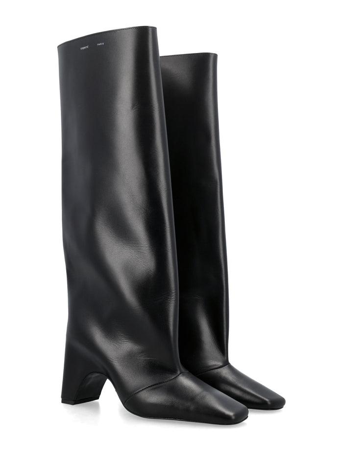 Coperni Bridge Leather Knee-High Boot Black Upper