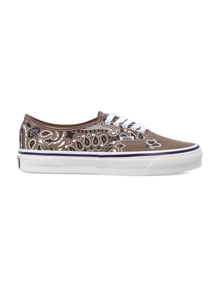 Vans Authentic Paisley Canvas Sneakers Bandana Brown/purple Upper