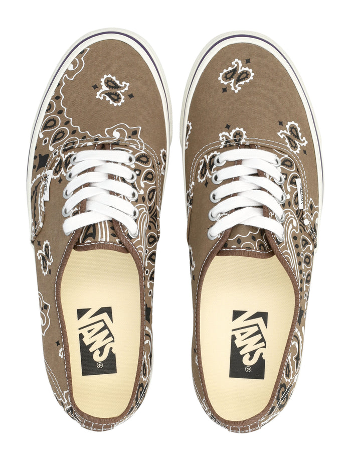 Vans Authentic Paisley Canvas Sneakers Bandana Brown/purple Upper