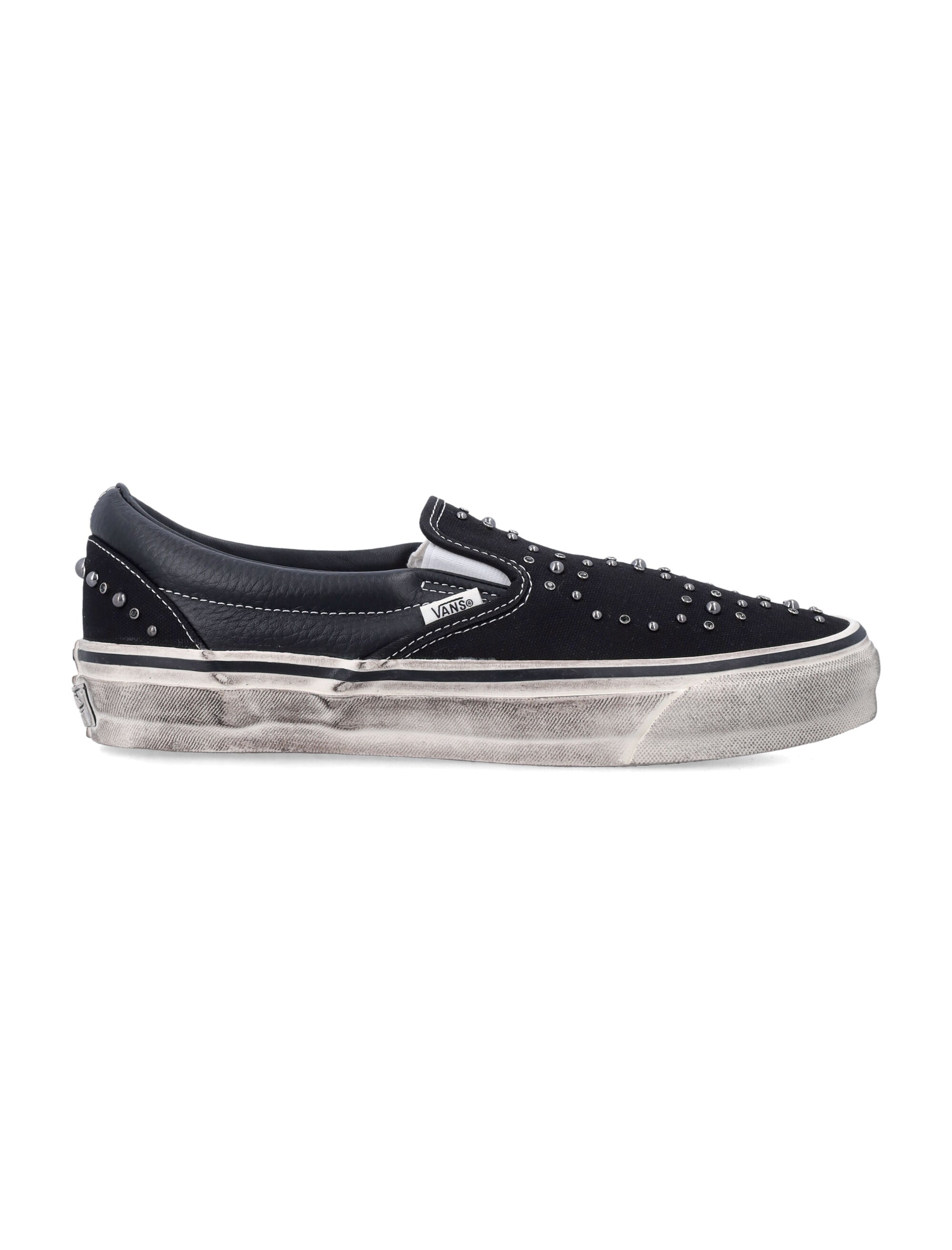 Vans Premium Classic Slip-On Black Canvas Sneakers Upper
