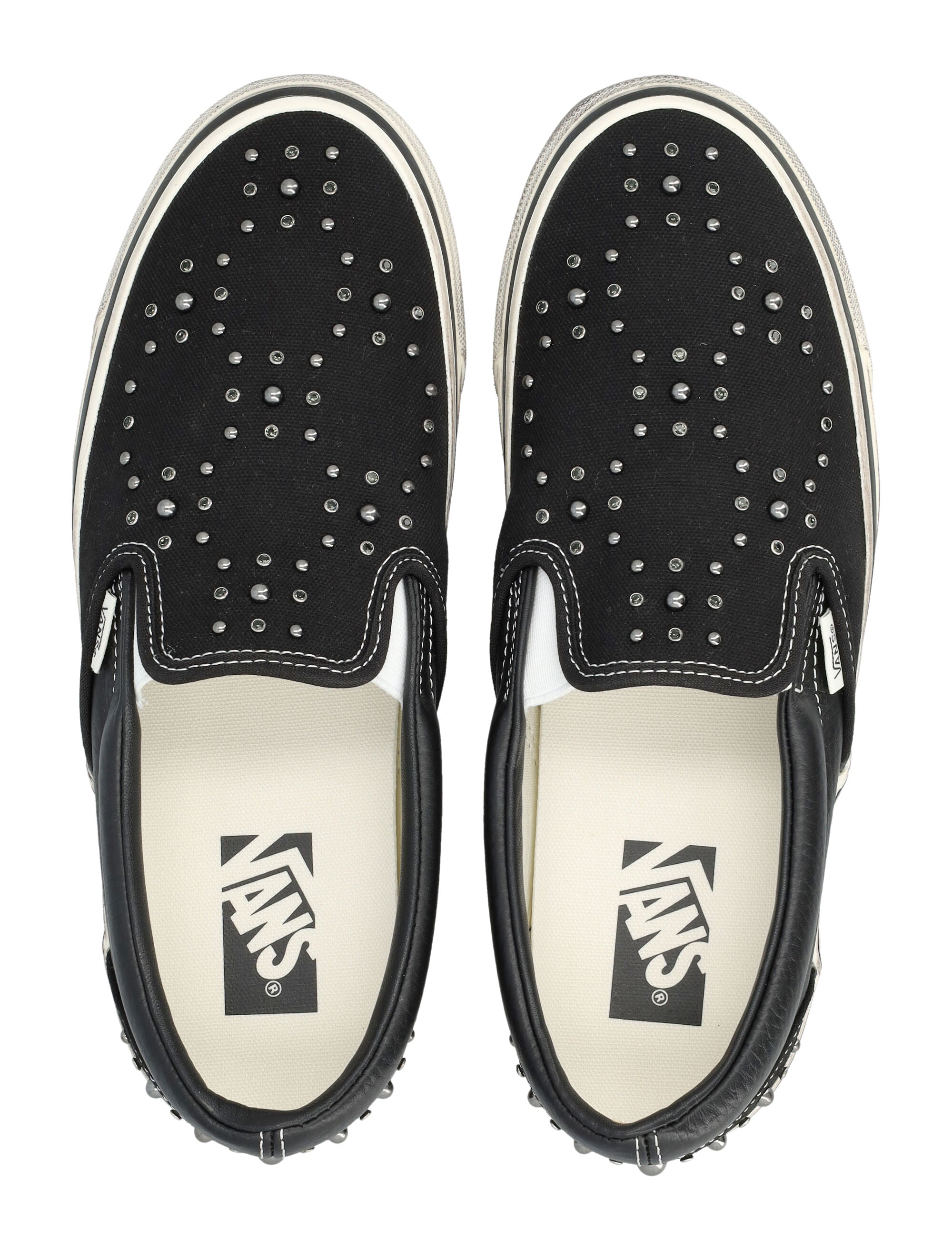Vans Premium Classic Slip-On Black Canvas Sneakers Upper