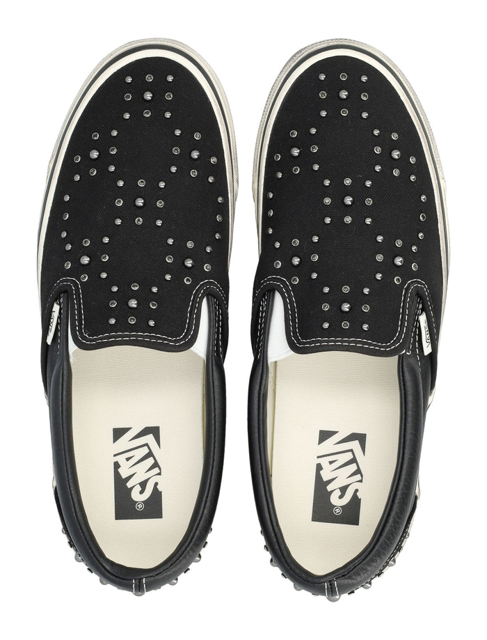 Vans Premium Classic Slip-On Black Canvas Sneakers Upper