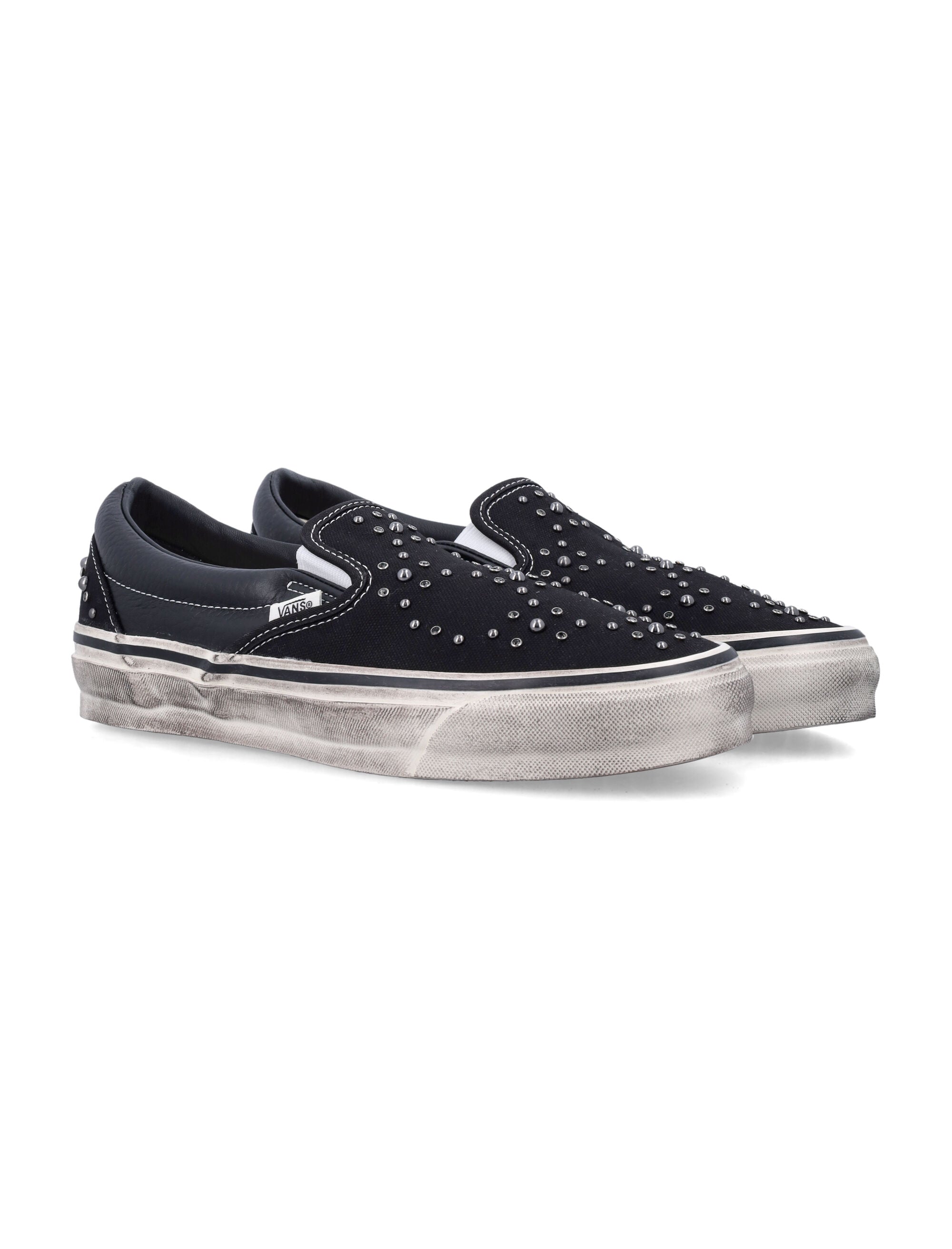 Vans Premium Classic Slip-On Black Canvas Sneakers Upper