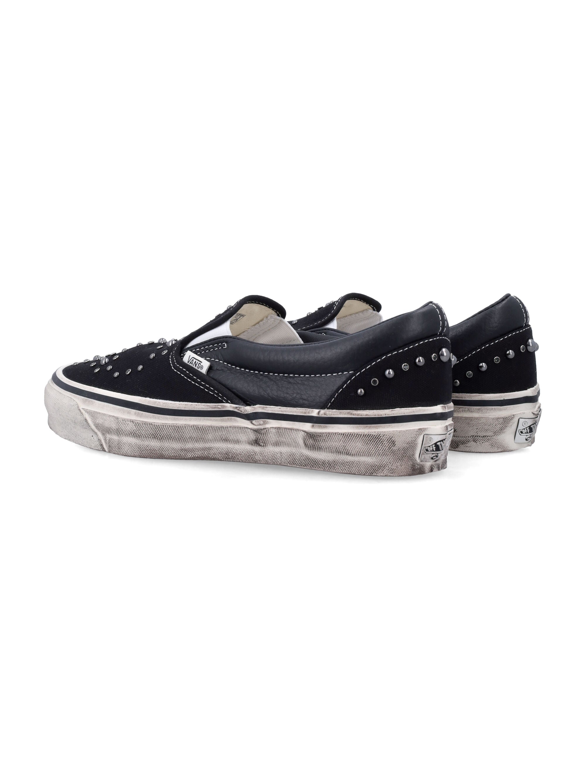 Vans Premium Classic Slip-On Black Canvas Sneakers Upper