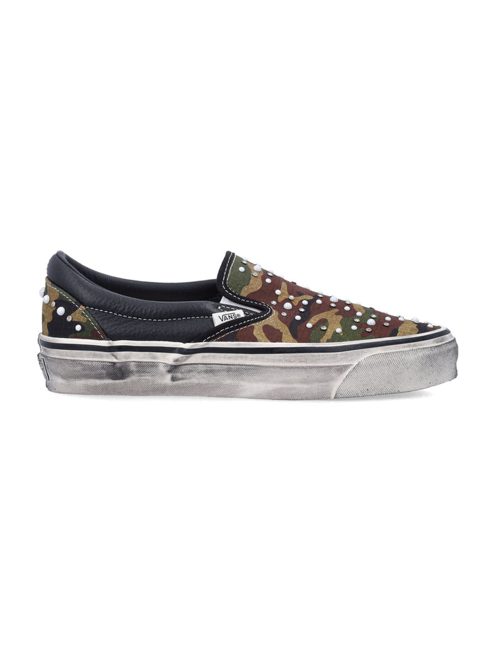 Vans Premium Classic Slip-On Camo Canvas Sneakers Camo/black Upper