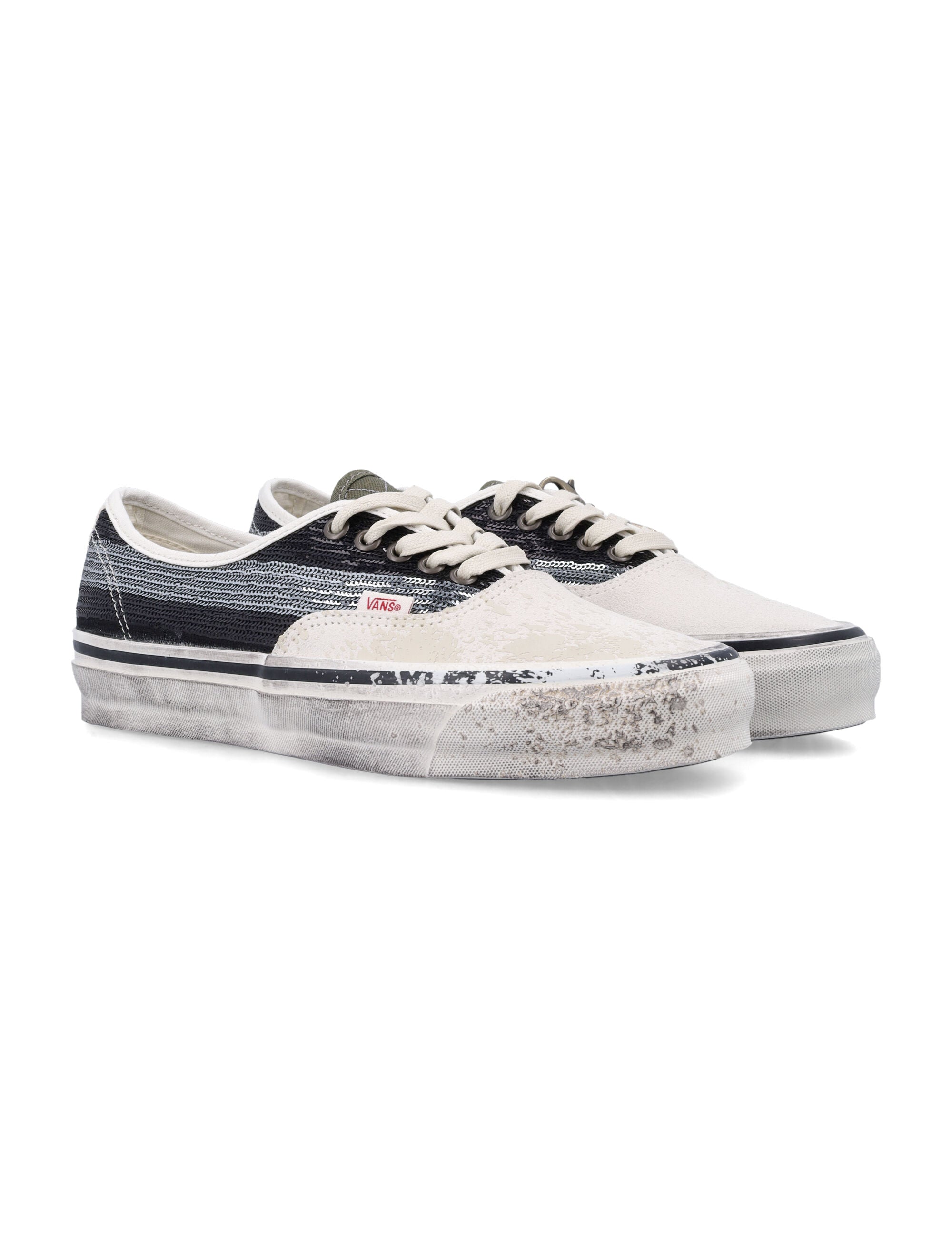 Vans Authentic Premium Low-Top Sneakers Black/white Textile Sole