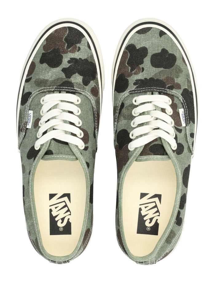 Vans Authentic Premium Green Camo Print Shoes Duck Cotton Sole Sneaker