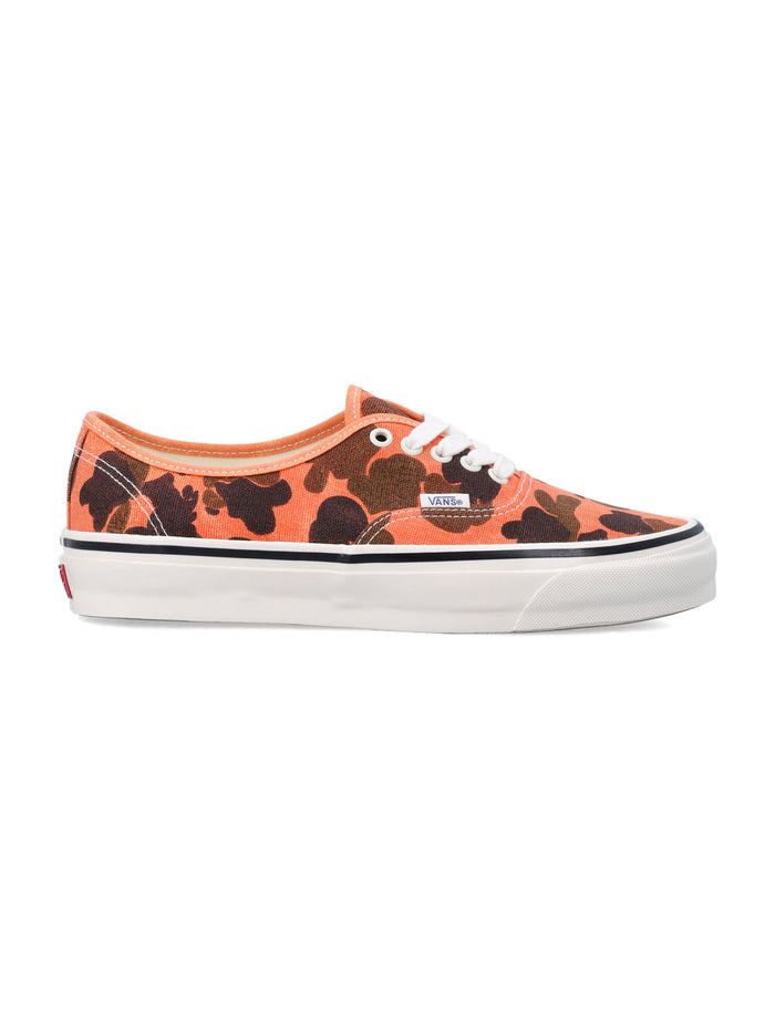Vans Authentic Premium Orange Camo Print Shoes Duck Cotton Sole Sneaker