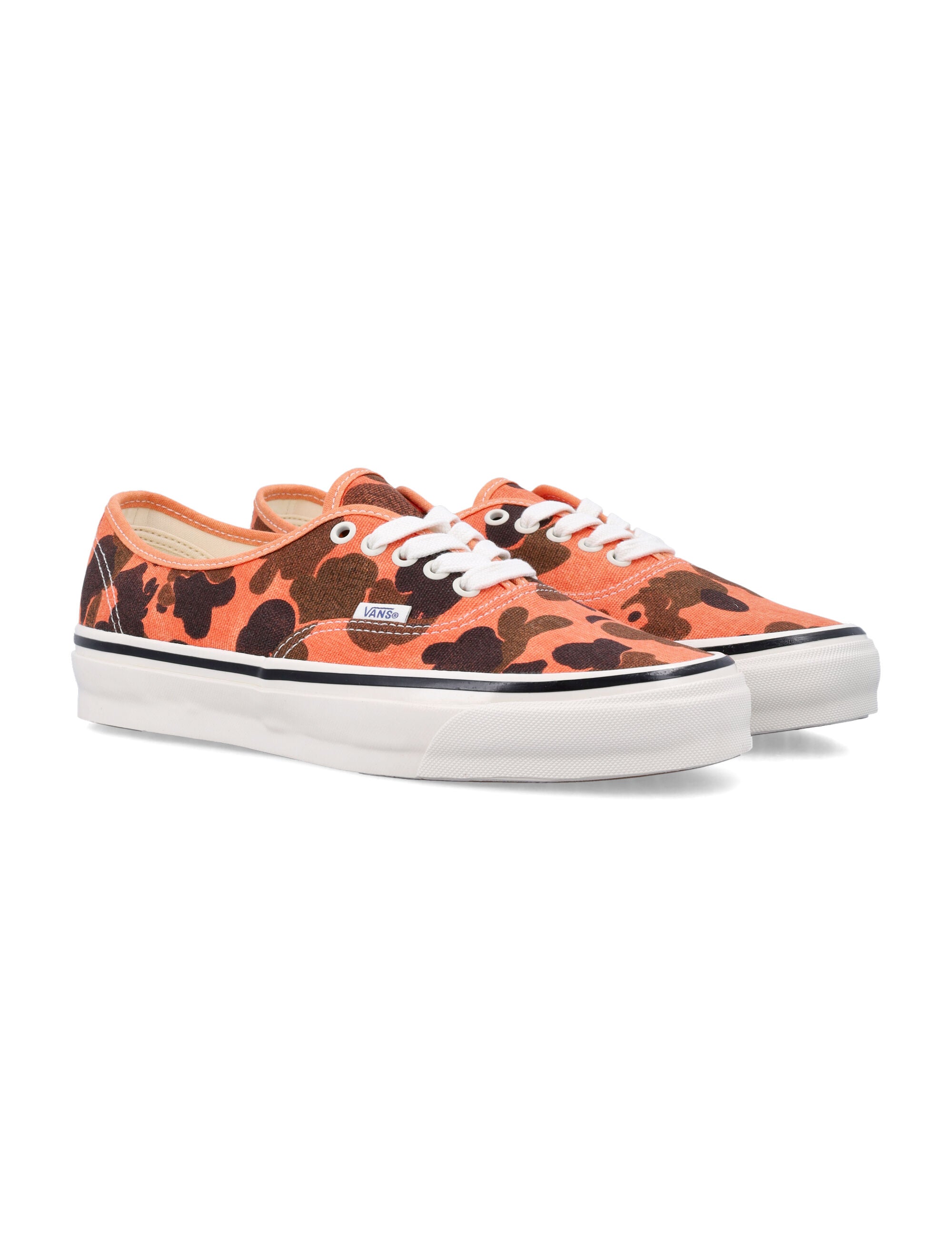 Vans Authentic Premium Orange Camo Print Shoes Duck Cotton Sole Sneaker