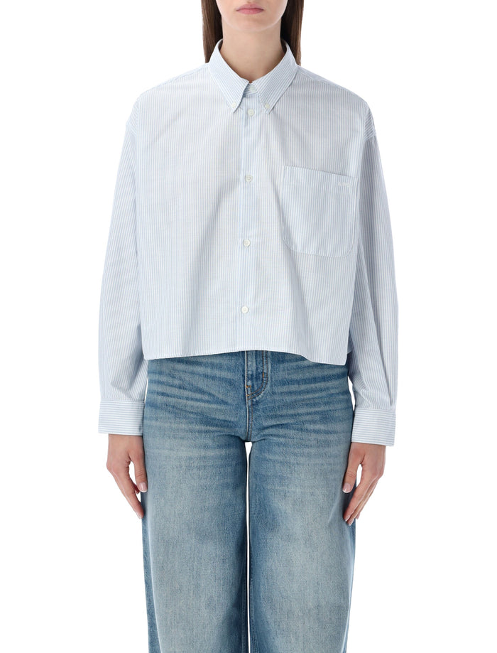 A.P.C. striped cotton shirt Blue White Biological